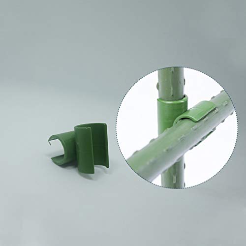 BESTonZON 50 Stuks Plant Trellis Connector Clips Groen Plastic Bloem Rotan Gesp Clip Klimmen Wijnstok Connector Beugel… - Image 6