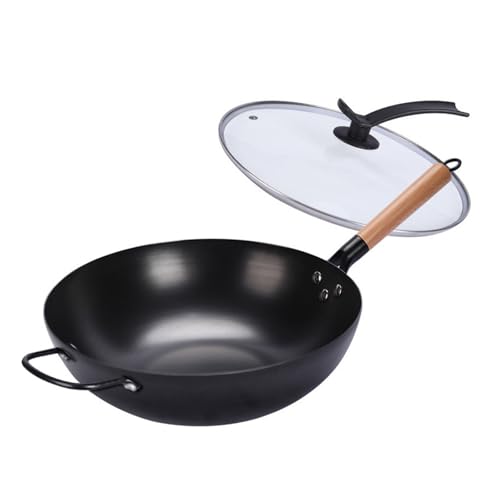 Wok de Acero Carbono 32 CM con Tapa miniatura 1