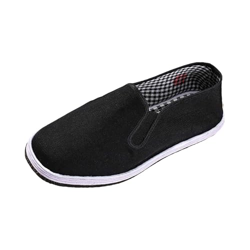 Zapatos de estilo tradicional chino de Beijing Kung Fu Tai Chi Zapatos Suela de goma Unisex Negro Casual Tradicional Estilo Chino Zapatos, Zapatos perezosos, Zapatos de Pedal, Zapatos Kung Fu, Gris