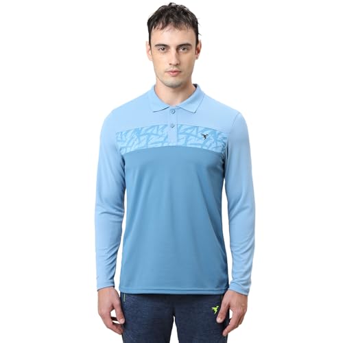 Image of TECHNOSPORT Men's 100% Polyester Slim Fit T-Shirt - (P710 P ) Pack of 1