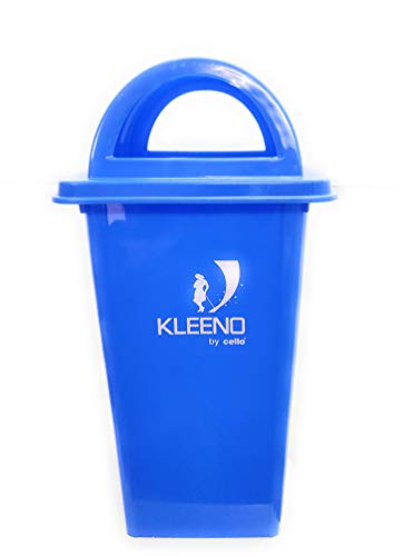 Image of Cello Kleeno Dome Lid Plastic Garbage Dustbin Bucket 110 LTR - Blue