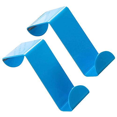CIYODO Pair Single Over The Door Hook Hooks Blue Over The Door Hook Single Single Door Hook