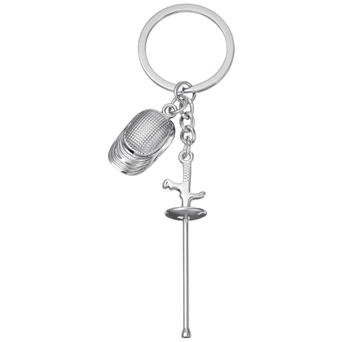 Yardwe Fencing Keychain - Zinc Alloy Souvenir for Fencing Sport Fans, Unique Design for Keys and Bags...