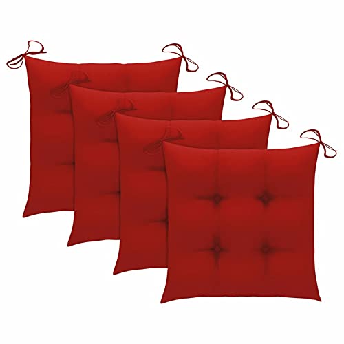 Chaise de jardin en teck Homgoday lot de 3 chaises avec coussins pour balcon et confort extérieur - 3