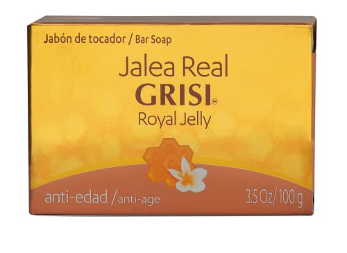 Grisi Royal Jelly Anti-Aging Soap, Cleansing, And Smoothing Soap Nourish Your Skin, Improves Your Skin Elasticity, Extra Hydration, 6-Pack Of 3.5 Oz Each, 6 Bar Soaps. #TOP2