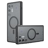 QJONSIU Cover Compatibile con ZTE nubia RedMagic 9S Pro, Compatibile con MagSafe, Protezione Airbag, Ultrafina PC Protettiva Traslucido Opaco Case-Nero