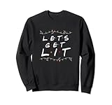 Photo Gallery lets get lit natale bere pigiama natale camicia felpa Photo Gallery lets get lit natale bere pigiama natale camicia felpa