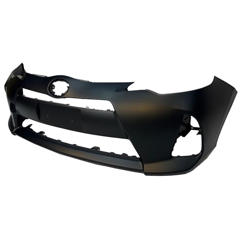 Image of Compatible with Toyota Prius C 2012-2014 Front Bumper Cover | CAPA Certified, Primed, With Fog Light Holes, Ready to Paint, OEM 5211952980, TO1000392