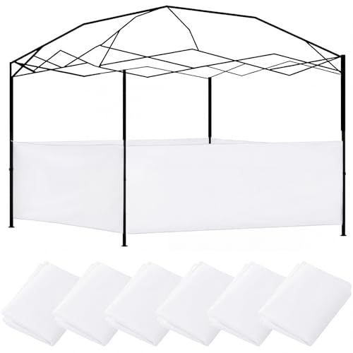 Vincreem 6 Pcs Canopy Half Wall Tent Sidewall for 10x10 Pop...
