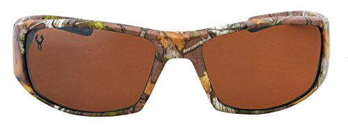 Hornz Polarized Sunglasses for Men Brown Forrest & Orange Camouflage Full Frame3