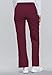 Cherokee Women's Scrubs Flexibles Mid Rise Knit Waist Pull-On Pant, Wine, X-Large