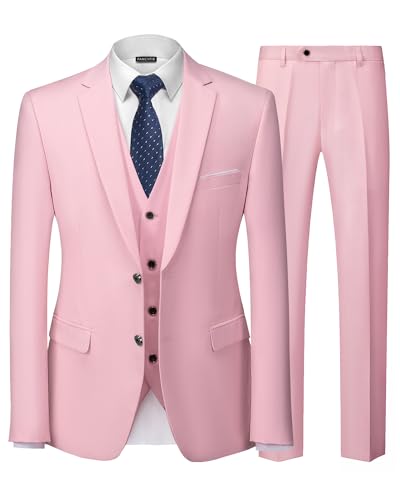 DiBanGu Mens Satin Vest And Bowtie Lapel Pin Set For Maldives