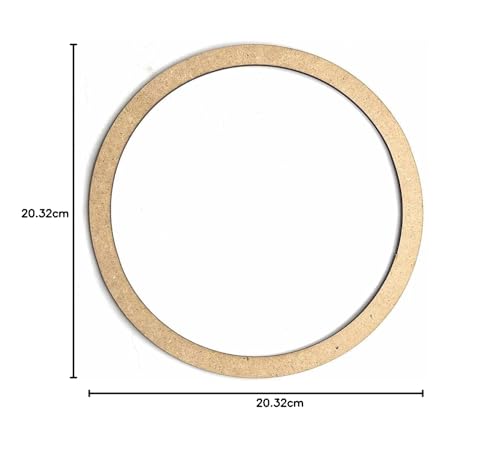 Image of Adikala Chandroli With MDF Engraved Design Wall Plate Base with Frame Cutout for DIY Craft