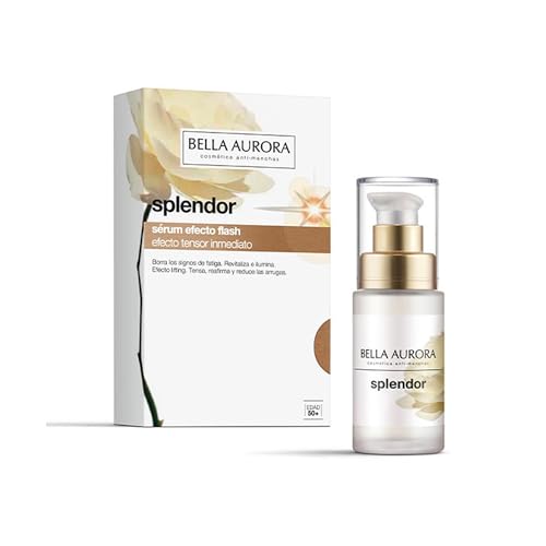 BELLA AURORA - Splendor Sérum 30 ml, Antiedad con Efecto Flash, Tratamiento Intensivo Anti-Arrugas, Efecto Lifting, Reafirma e Hidrata, Piel Luminosa y Radiante
