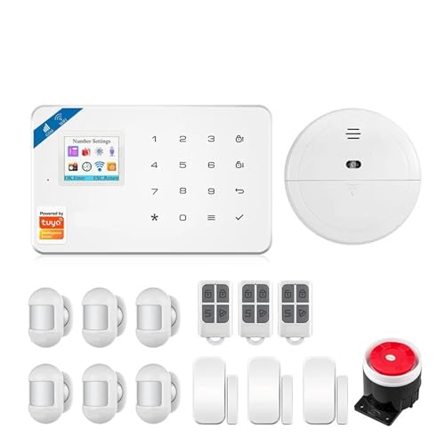 Smart W181 di Sicurezza Domestica Antifurto WIFI GSM Unità Centrale Pannello di Allarme Smart Life APP Controllo Movimento(KIT 4)