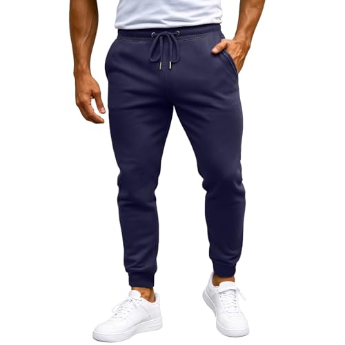 Joggers for Men Baggy Elastic Waist Drawstring Sweatpants with Pockets Stretch Comfy Casual Running Athletic Pants