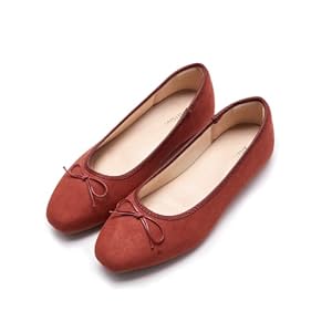 AFEETSING Women’s Round Toe Ballet Flats Comfortable Bow Dressy Flats Shoes for Women