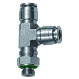 RIEGLER 135211-871.018-6 ES T-Steckverschr, L-Form, drehbar, G 1/8 a, Schlauch-Ø 6, ES, 1Stk