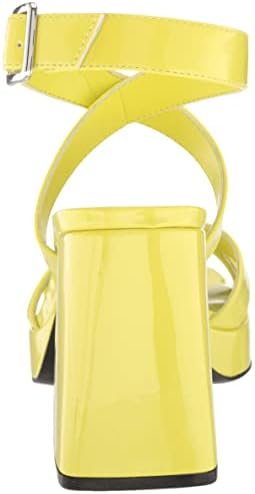 Nine West Women's Tackle Heeled Sandal, Acid Lime 310, 7.5 | Image 2