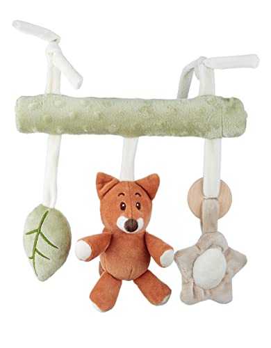 Image of Crib Toys Accessories – Baby Crib Toys Hanging for Girls and Boys, Stroller and Car Seat Toys, Plush Rattle Toys with Sound, for Babies 3-12 Months