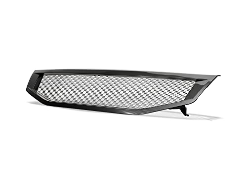 Armordillo Aluminum Mesh Style Front Grille|Compatible With 2011-2012 Honda Accord 4 Door Sedan|8739075|Piano Black|Front Hood Bumper Grille by ARMORDILLO - Image 2