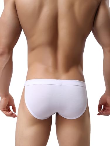 iKingsky Men's High-leg Opening Briefs Modal Pouch Bikini Underwear Sexy Low Rise Bulge Underpanties4