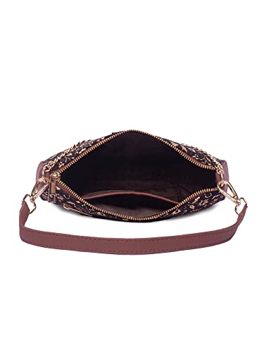 Image of ZOUK Women's Handcrafted Vegan Leather Casual Mini Shoulder Bag