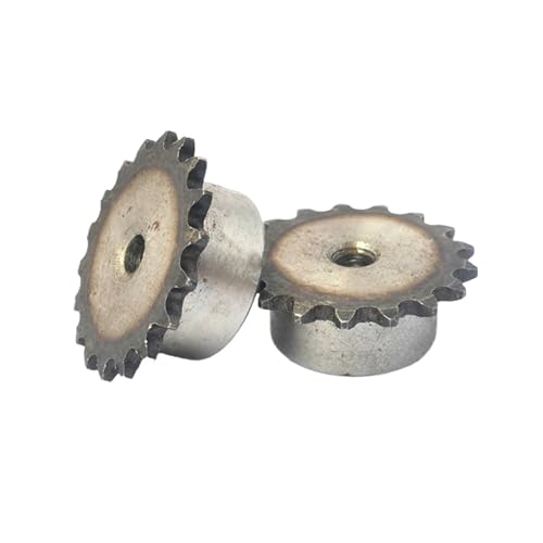 Bevel Gear Pinion Hardware Mechanical 04C 9T-24T Sprocket Wheel Industrial Chain Gear Pitch 6.35mm 45 Steel Suitable for 04C Roller Chain(04C-10 Teeth)