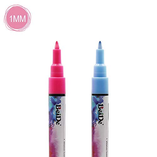 Liquid Chalk Markers, 8-Color Superfine 1 Mm Tip Erasable Marker Pen, Suitable For Glass, Whiteboard, Blackboard Label #TOP2