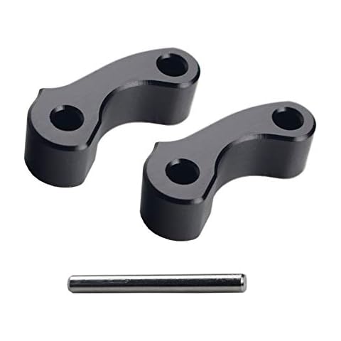 Dewhel Black 2x Aluminum Rear Window Latch Hinge Pivots For 95-04 Tacoma 00-06 Tundra Xtracab Cover