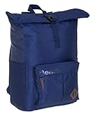 Laptopfach Fabrizio Rucksack Roll Top Herren Damen Bench Terra mit Laptopfach groß 64177-5000 Blau