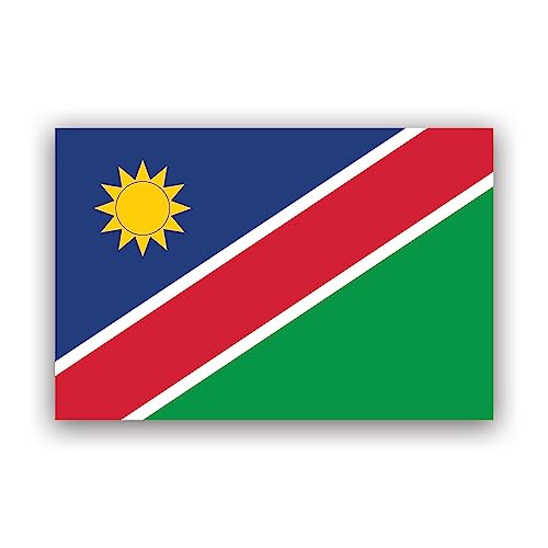 fagraphix Namibian Flag Sticker Decal - Self Adhesive Vinyl - Weatherproof - Made in USA - Namibia...