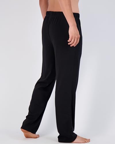 Real Essentials 3 Pack: Mens Big & Tall King Size Pajama Pants Cotton Soft Pajamas Men Flannel Bottoms Fleece Buffalo Plaid Pj Lounge Pants Sleepwear Pijamas Hombres Woven - Set 4, 4x Tall3