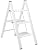 Hasegawa Ladders SJ2.0-3WH Slim Step Stepladder, White