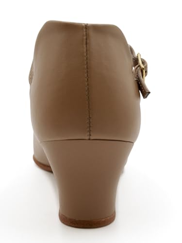 Capezio womens Jr. Footlight Character dance shoes, Caramel, 8.5 US3