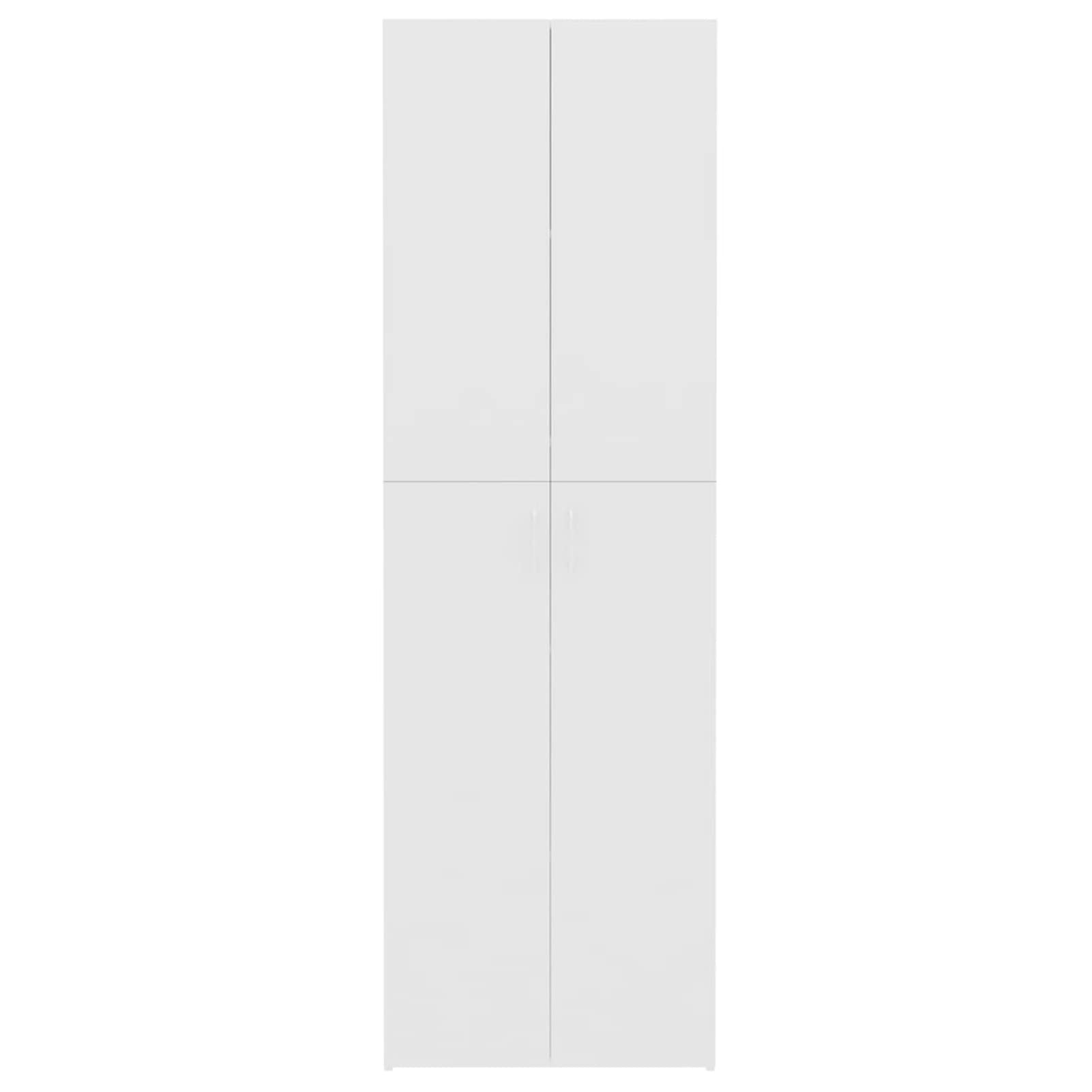 Lechnical Armadio per Ufficio Bianco 60x32x190 cm in Legno Multistrato,Armadio per Ufficio,Armadi Archivio,Armadio per Collezione per Ufficio