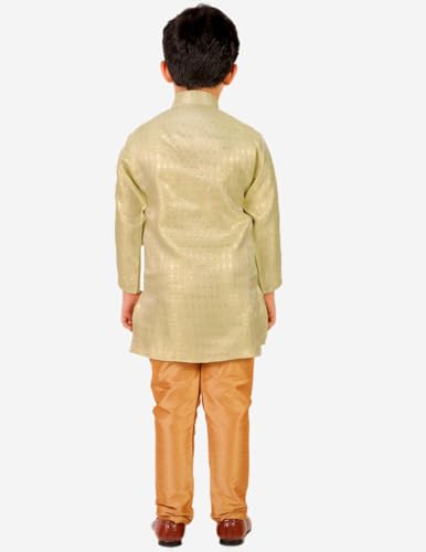 Image of Boy's Kurta Pajama Set (Silk) Traditional Dress Ethnic Wear (P-170)