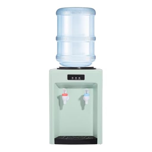 Dispensador de agua caliente y fría AUYART, estilo moderno, negro y verde, 18.9 litros, 550 W, doble caño, calefacción y refrigeración multifuncional | Ya disponible en tu tienda friki favorita! En mundofriki.es!