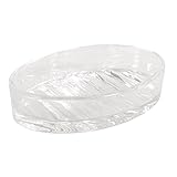 Rayher 46045000 Glas Seifenschale, 13x9x3cm, mit Rillen