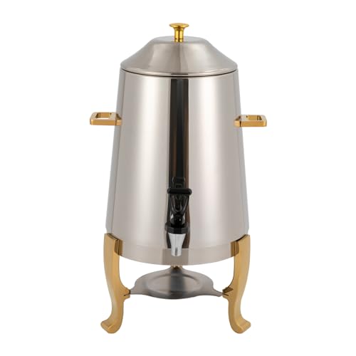 3.5 Gallon Hot Beverage Dispenser Stainless Steel Coffee Urn Chafer for Milk Coffee Tea Water Juice Alcohol-heating