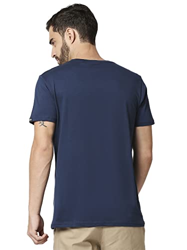 Image of Wear Your Opinion Men's Cotton Half Sleeve Graphic Printed T-Shirt(Dhith, 3XL, Navy Blue)