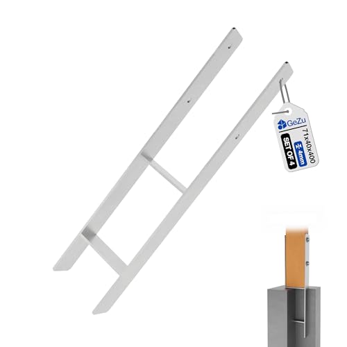 Anclaje de poste H 71mm soporte base elevada galvanizado juego de 4 anclajes para pilares madera 2