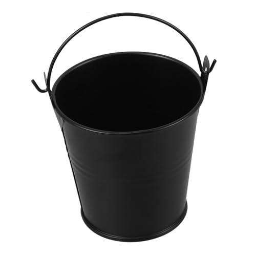 EPIGEIST Cubeta de Aceite para Barbacoa de Inoxidable Resistente Altas Temperaturas Cubo para Exterior y Picnic Accesorio para Parrilla Fácil de Limpiar y Almacenar Color Negro Elegante