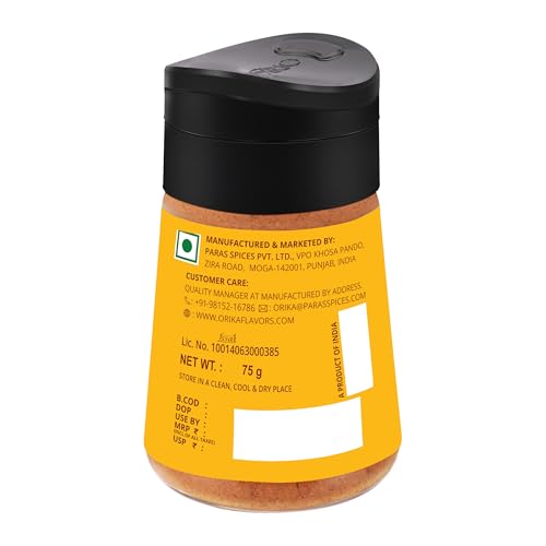 Image of Orika African Peri Peri Masala Powder Sprinkler 75g | Spicy & Flavorful Piri Piri All Pupose Seasoning | Perfect for Grilling, Cooking and Sprinkling | No Artificial Flavours or Colours