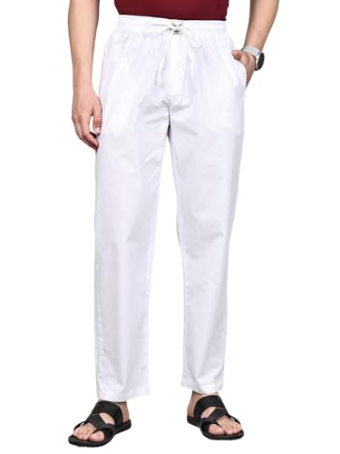 Image of Majestic Man Men Mid Rise Comfort Fit Solid Pure Cotton Casual Style Lounge Pants