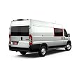VanEssential RAM Promaster Van Insulated Blackout Sliding Door Window Cover for Van Years 2014 to Current Model - Cool Gray
