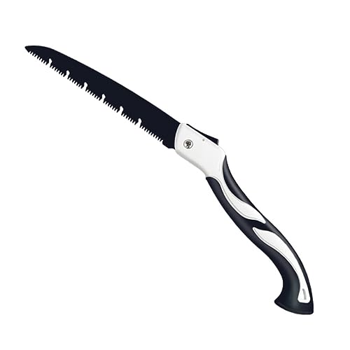 Mikikit Folding Hand Saw for Pruning and Trimming Trees Heavy Duty Blade with Ergonomic Handle for Comfortable Grip and Efficient Cutting Garden and Woodwork