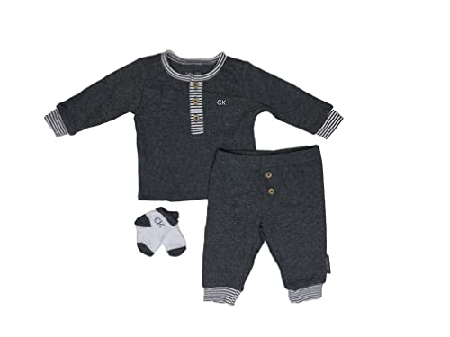 Calvin Klein Ensemble bébé garçon en coton doux pour le quotidien des tout-petits