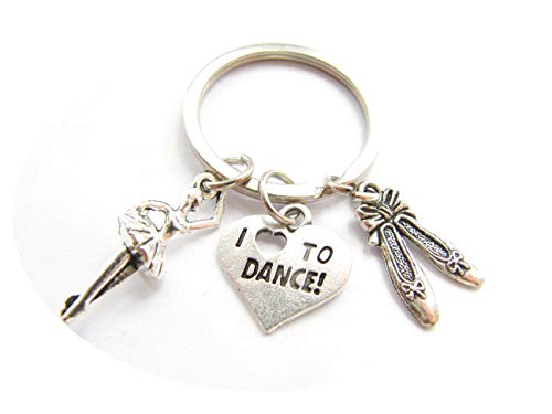 Antique silver ballet dancer ballerina with dance shoes pendant k…