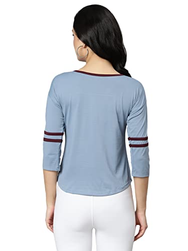Image of OM SAI LATEST CREATION Women's New 3D Printed Lycra 3 /4 Sleeve Regular Fit Office wear,Casual wear Western Top